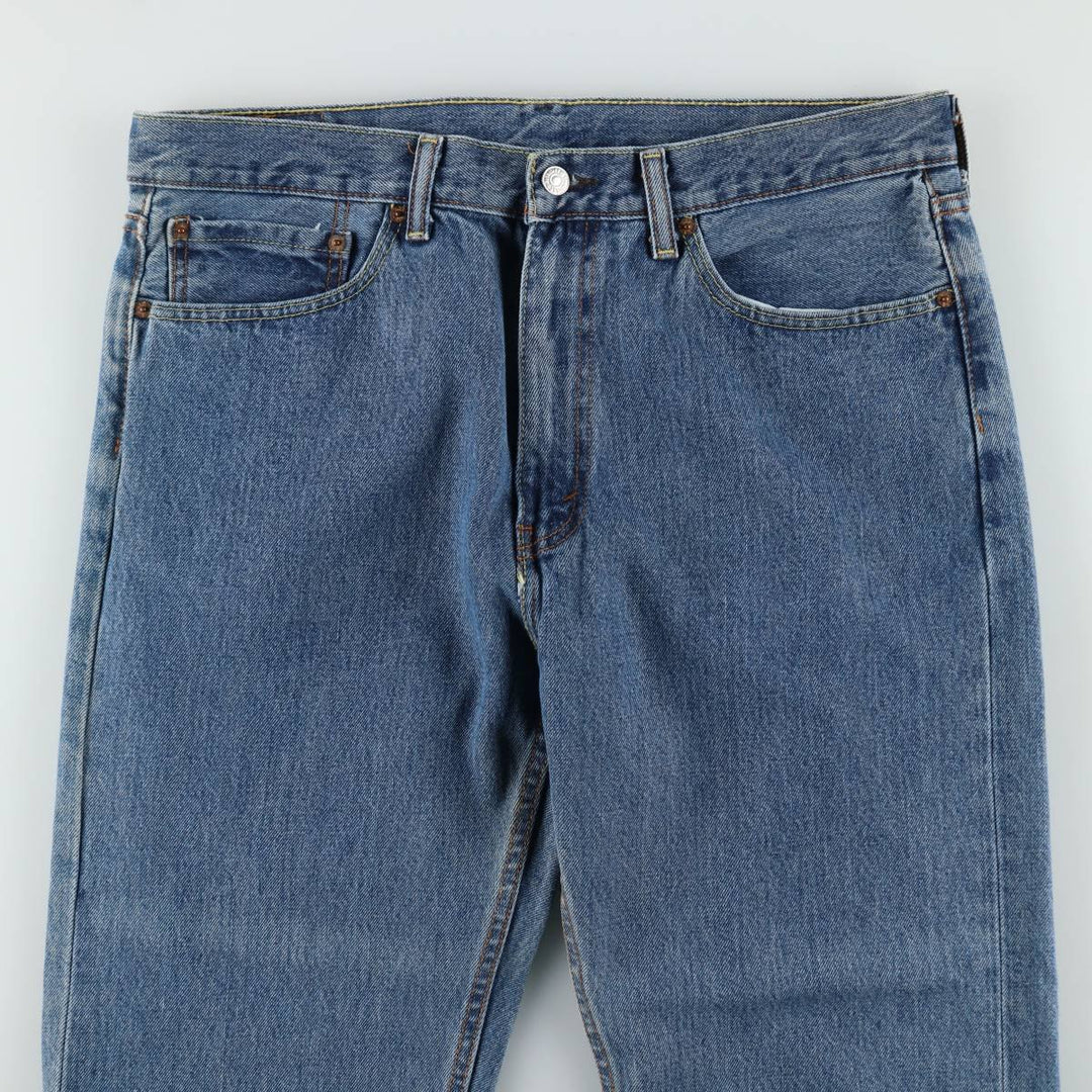 Levi's 505 tapered denim pants for men, size w37 cotton blue type Vintage Second Hand