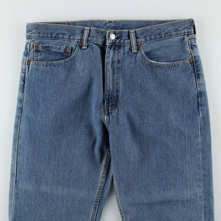 Levi's 505 tapered denim pants for men, size w37 cotton blue type Vintage Second Hand