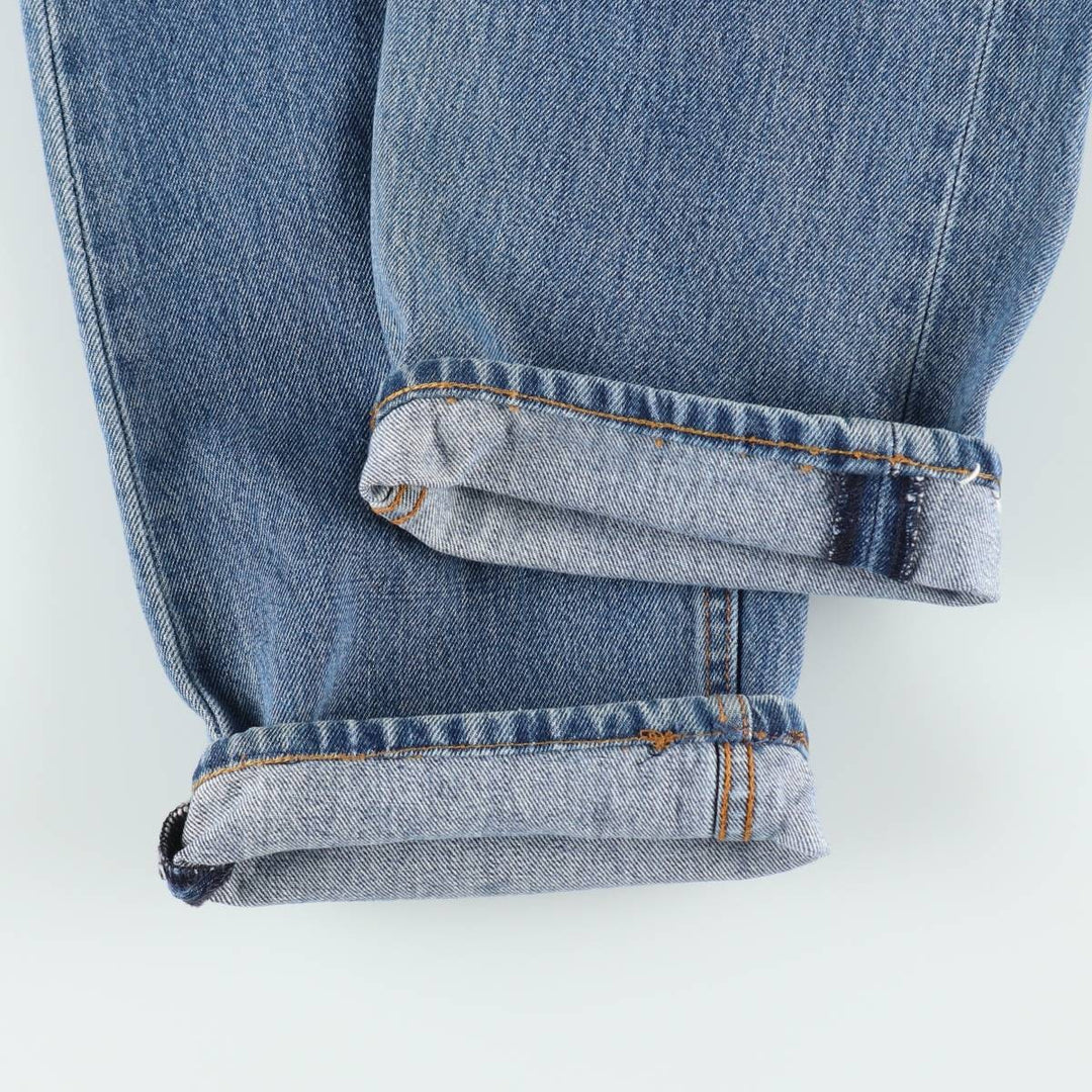 Levi's 505 tapered denim pants for men, size w37 cotton blue type Vintage Second Hand