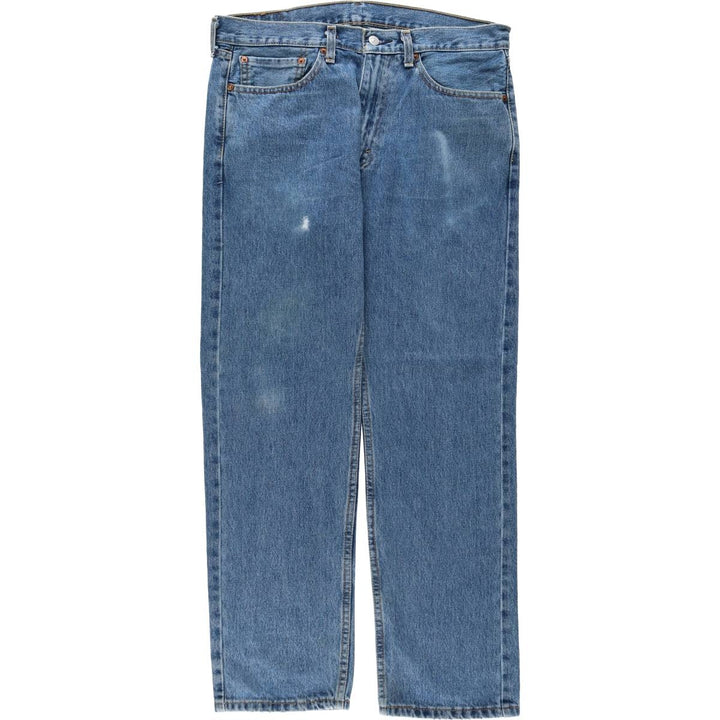 Levi's 505 tapered denim pants for men, size w36 cotton blue type Vintage Second Hand