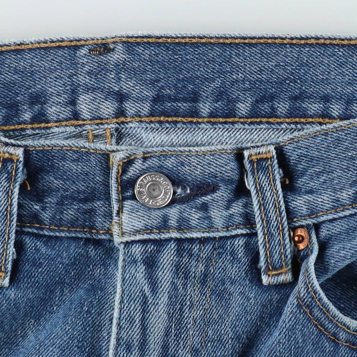 Levi's 505 tapered denim pants for men, size w36 cotton blue type Vintage Second Hand