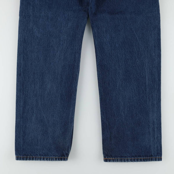 Levi's 505 tapered denim pants for men, size W34 cotton navy blue type Vintage Second Hand