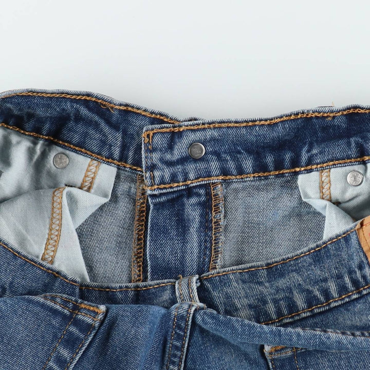 Levi's 505 tapered denim pants for men, size w36 cotton blue type Vintage Second Hand