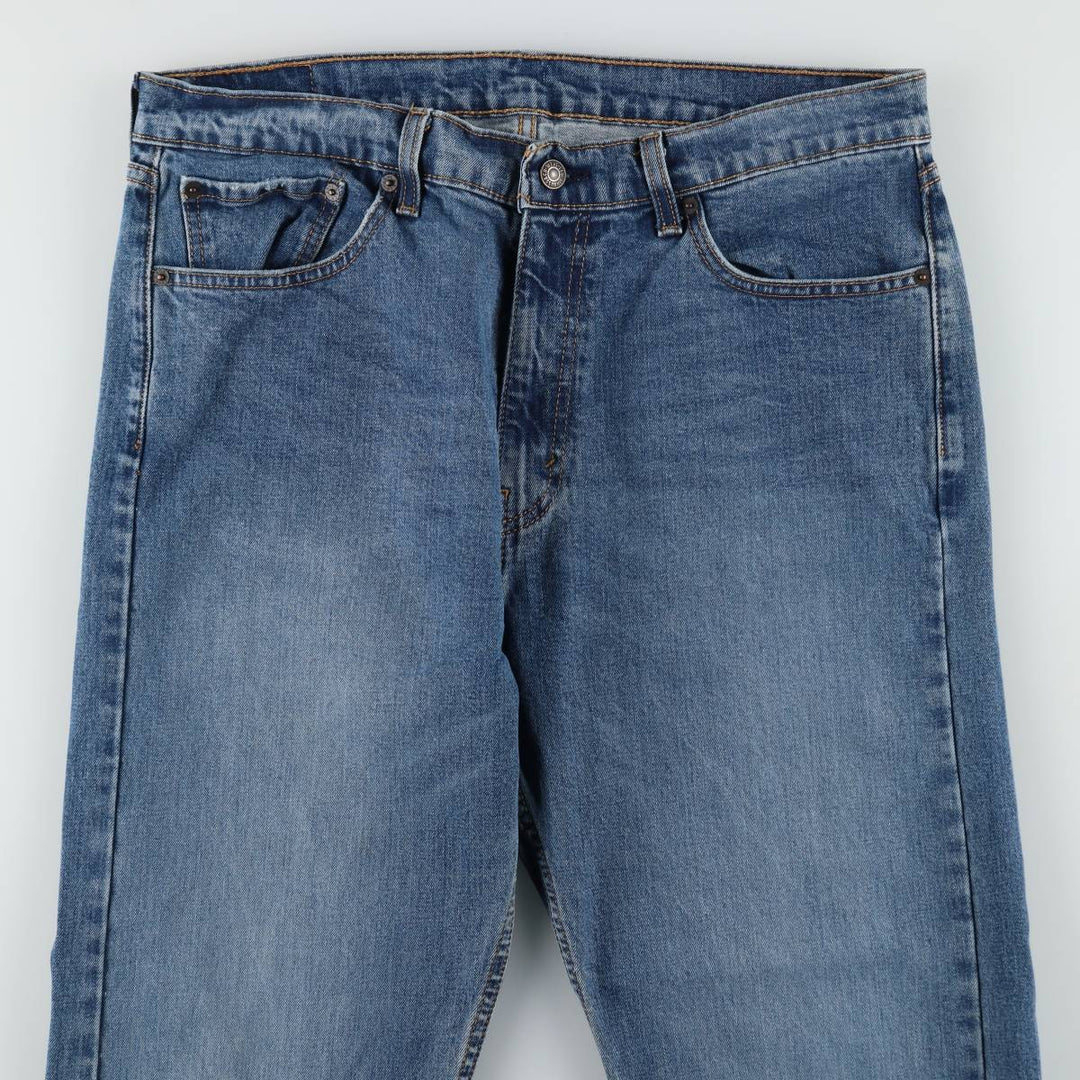 Levi's 505 tapered denim pants for men, size w36 cotton blue type Vintage Second Hand