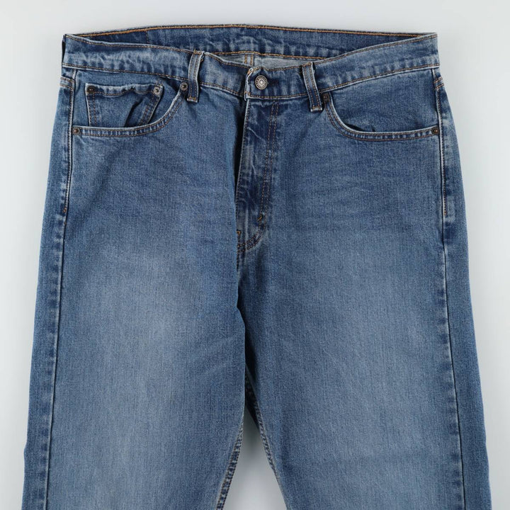 Levi's 505 tapered denim pants for men, size w36 cotton blue type Vintage Second Hand