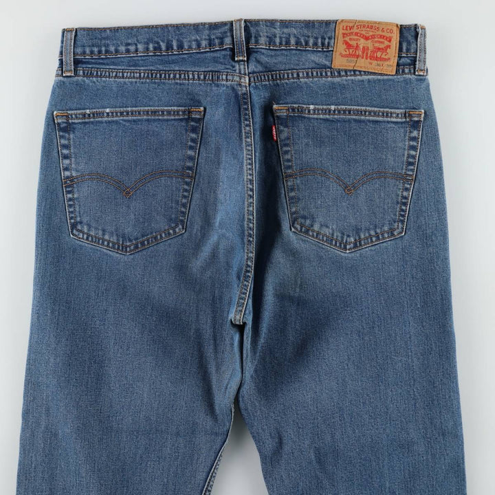 Levi's 505 tapered denim pants for men, size w36 cotton blue type Vintage Second Hand