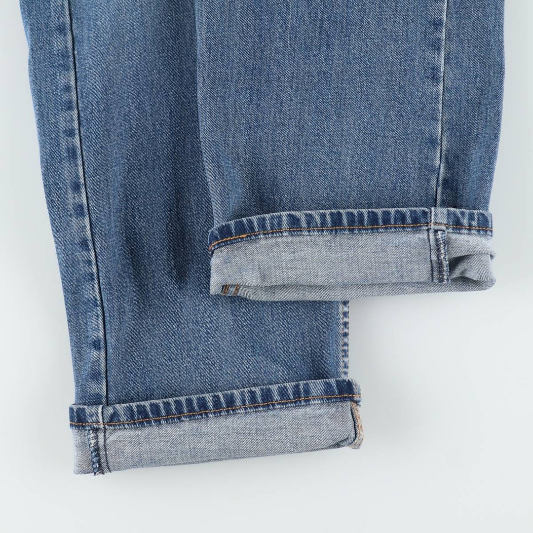 Levi's 505 tapered denim pants for men, size w36 cotton blue type Vintage Second Hand