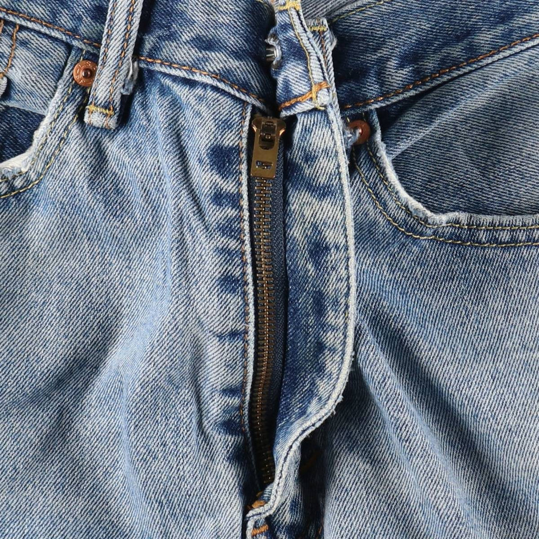 Levi's 505 tapered denim pants for men, size W34 cotton Blue type light blue Vintage Second Hand