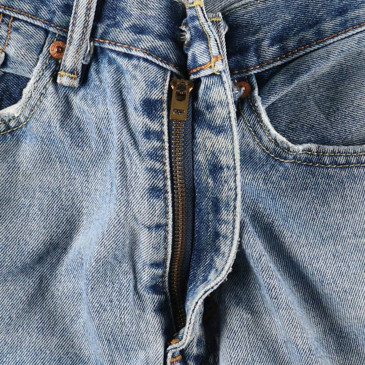 Levi's 505 tapered denim pants for men, size W34 cotton Blue type light blue Vintage Second Hand