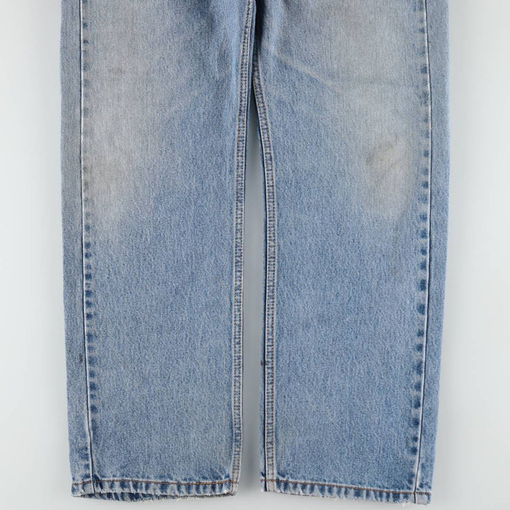 Levi's 505 tapered denim pants for men, size W34 cotton Blue type light blue Vintage Second Hand