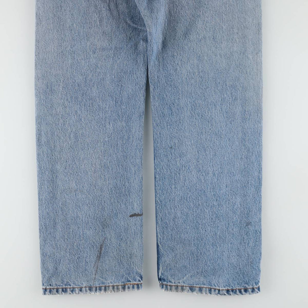 Levi's 505 tapered denim pants for men, size W34 cotton Blue type light blue Vintage Second Hand
