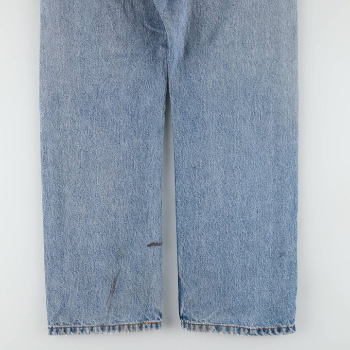 Levi's 505 tapered denim pants for men, size W34 cotton Blue type light blue Vintage Second Hand