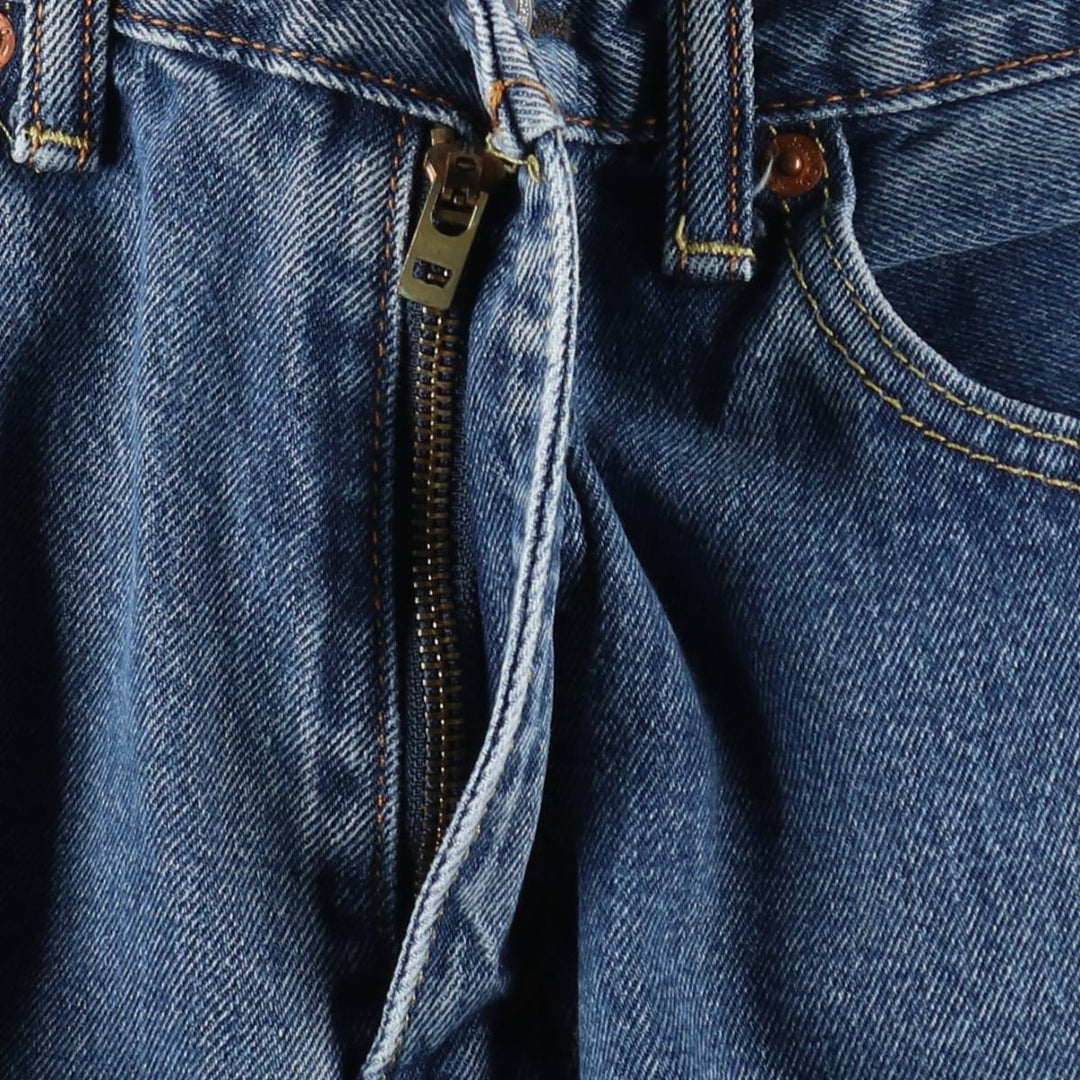 Levi's 505 tapered denim pants for men, equivalent to w32 cotton blue type Vintage Second Hand