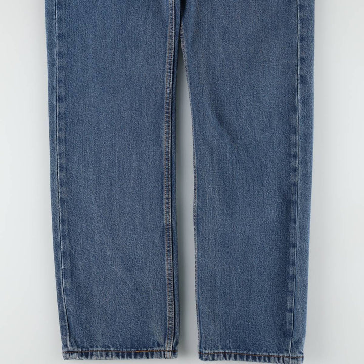 Levi's 505 tapered denim pants for men, equivalent to w32 cotton blue type Vintage Second Hand