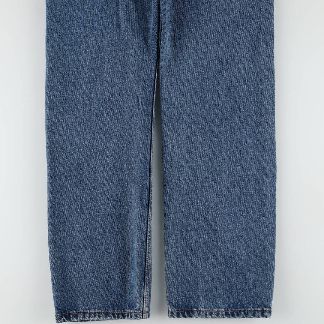 Levi's 505 tapered denim pants for men, equivalent to w32 cotton blue type Vintage Second Hand