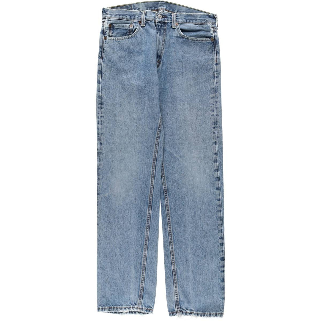 Levi's 505 tapered denim pants for men, size W34 cotton Blue type light blue Vintage Second Hand