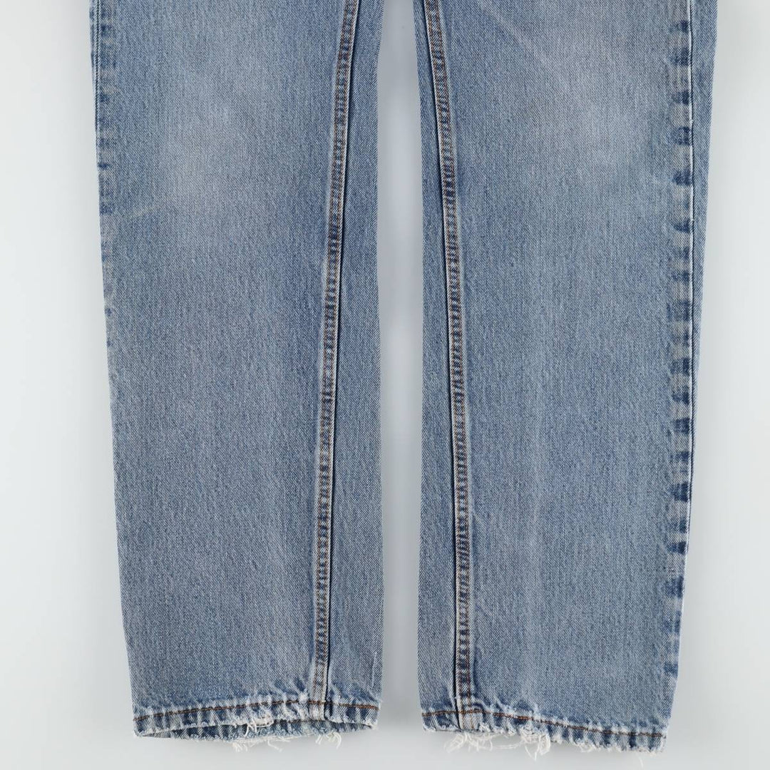 Levi's 505 tapered denim pants for men, size W34 cotton Blue type light blue Vintage Second Hand