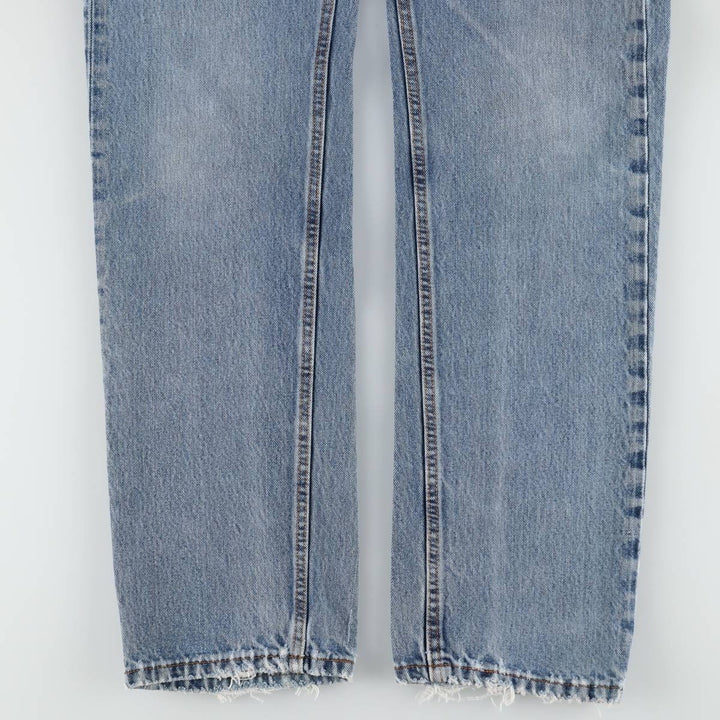 Levi's 505 tapered denim pants for men, size W34 cotton Blue type light blue Vintage Second Hand