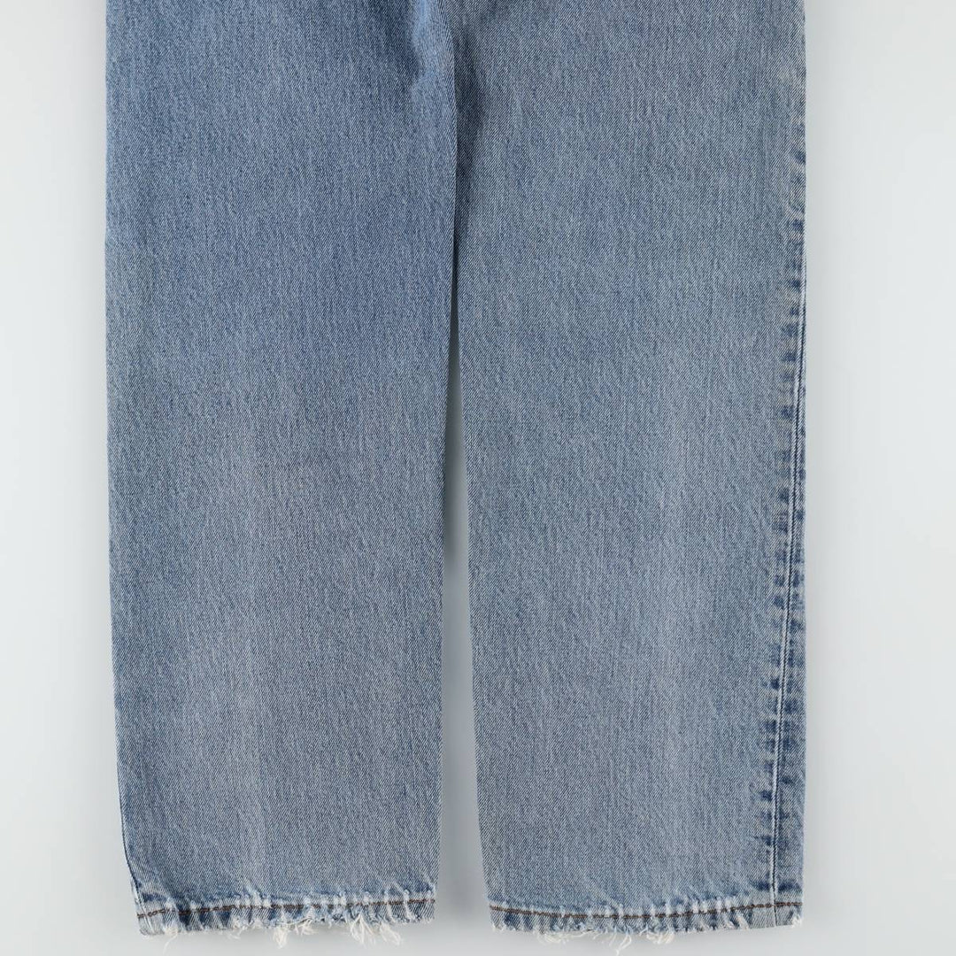 Levi's 505 tapered denim pants for men, size W34 cotton Blue type light blue Vintage Second Hand