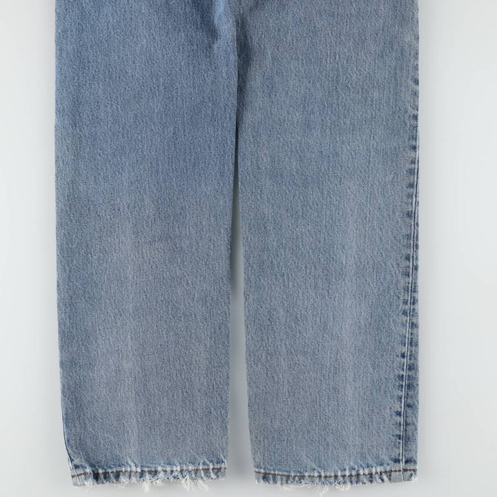 Levi's 505 tapered denim pants for men, size W34 cotton Blue type light blue Vintage Second Hand