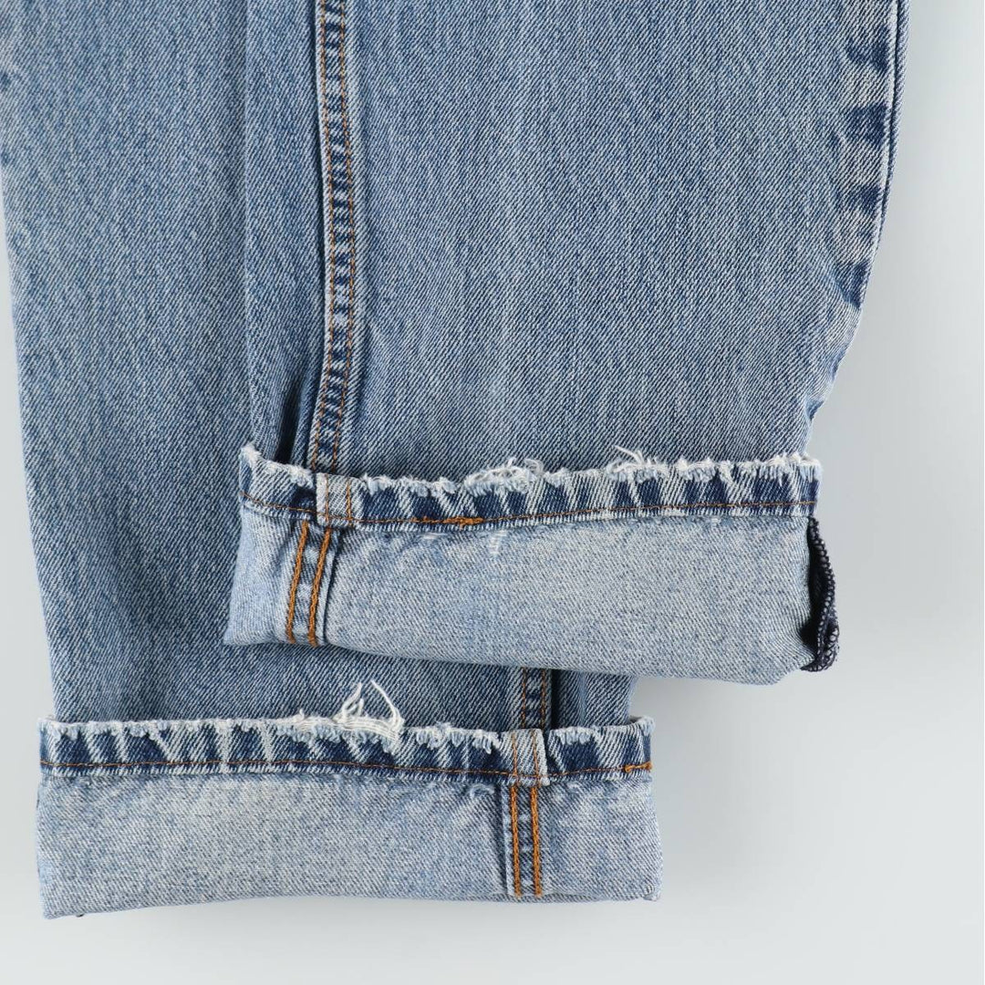 Levi's 505 tapered denim pants for men, size W34 cotton Blue type light blue Vintage Second Hand