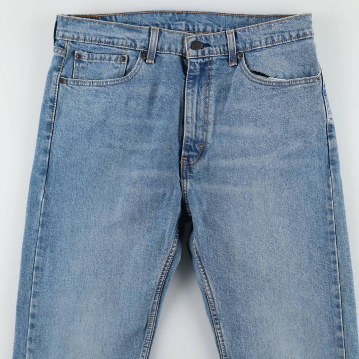 Levi's 505 tapered denim pants for men, size w36 cotton Blue type light blue Vintage Second Hand