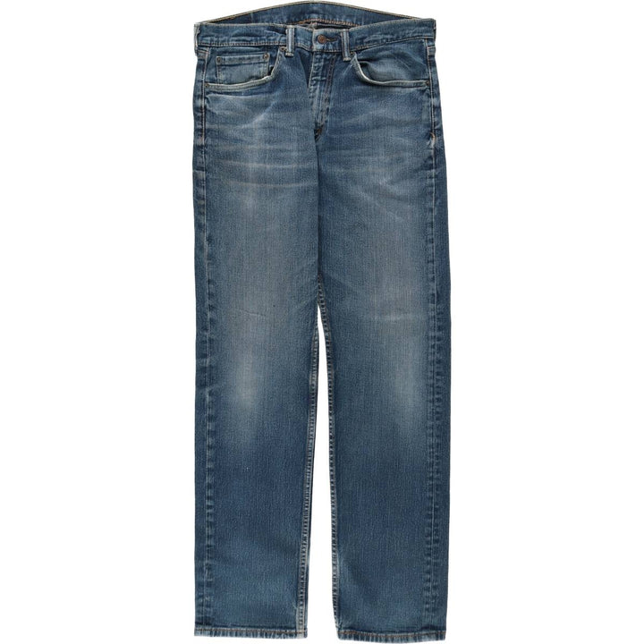 Levi's 505 tapered denim pants for men, size W34 cotton blue type Vintage Second Hand