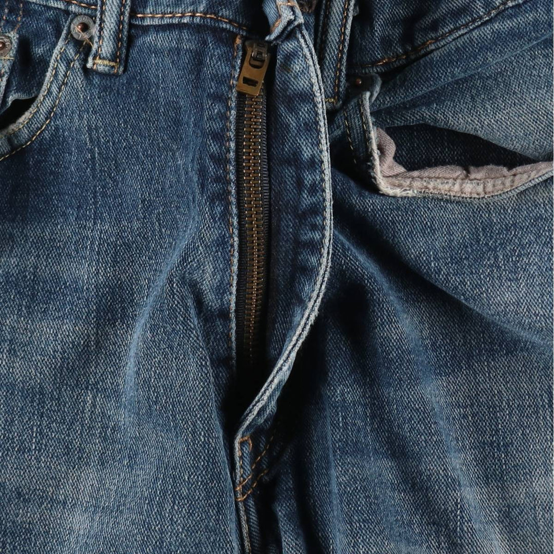 Levi's 505 tapered denim pants for men, size W34 cotton blue type Vintage Second Hand