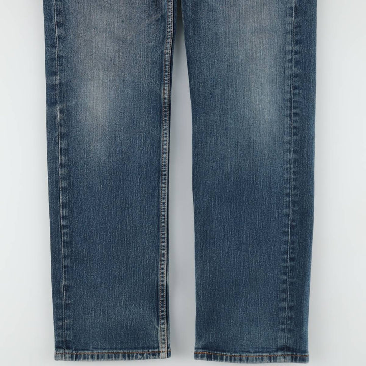 Levi's 505 tapered denim pants for men, size W34 cotton blue type Vintage Second Hand