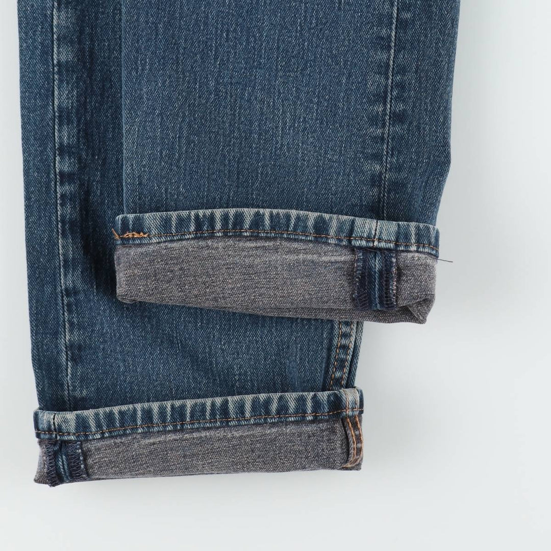 Levi's 505 tapered denim pants for men, size W34 cotton blue type Vintage Second Hand