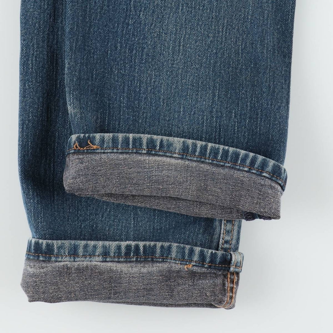 Levi's 505 tapered denim pants for men, size W34 cotton blue type Vintage Second Hand