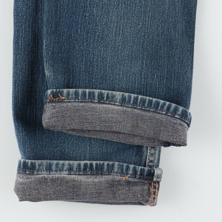Levi's 505 tapered denim pants for men, size W34 cotton blue type Vintage Second Hand