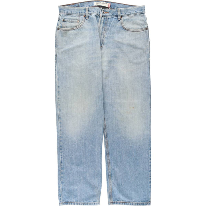 00'S Levi's 505 REGULAR FIT tapered denim pants for men, size w36 cotton Blue type light blue Vintage Second Hand