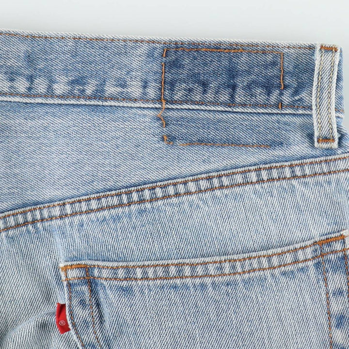 00'S Levi's 505 REGULAR FIT tapered denim pants for men, size w36 cotton Blue type light blue Vintage Second Hand