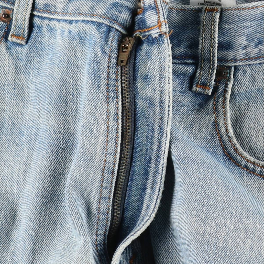 00'S Levi's 505 REGULAR FIT tapered denim pants for men, size w36 cotton Blue type light blue Vintage Second Hand