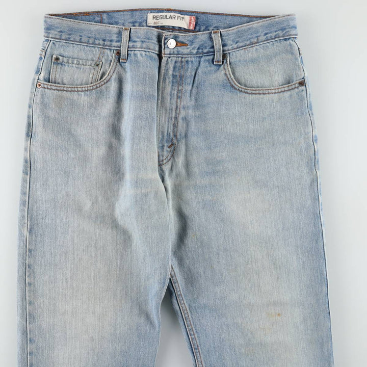00'S Levi's 505 REGULAR FIT tapered denim pants for men, size w36 cotton Blue type light blue Vintage Second Hand