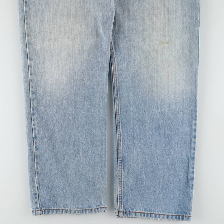 00'S Levi's 505 REGULAR FIT tapered denim pants for men, size w36 cotton Blue type light blue Vintage Second Hand