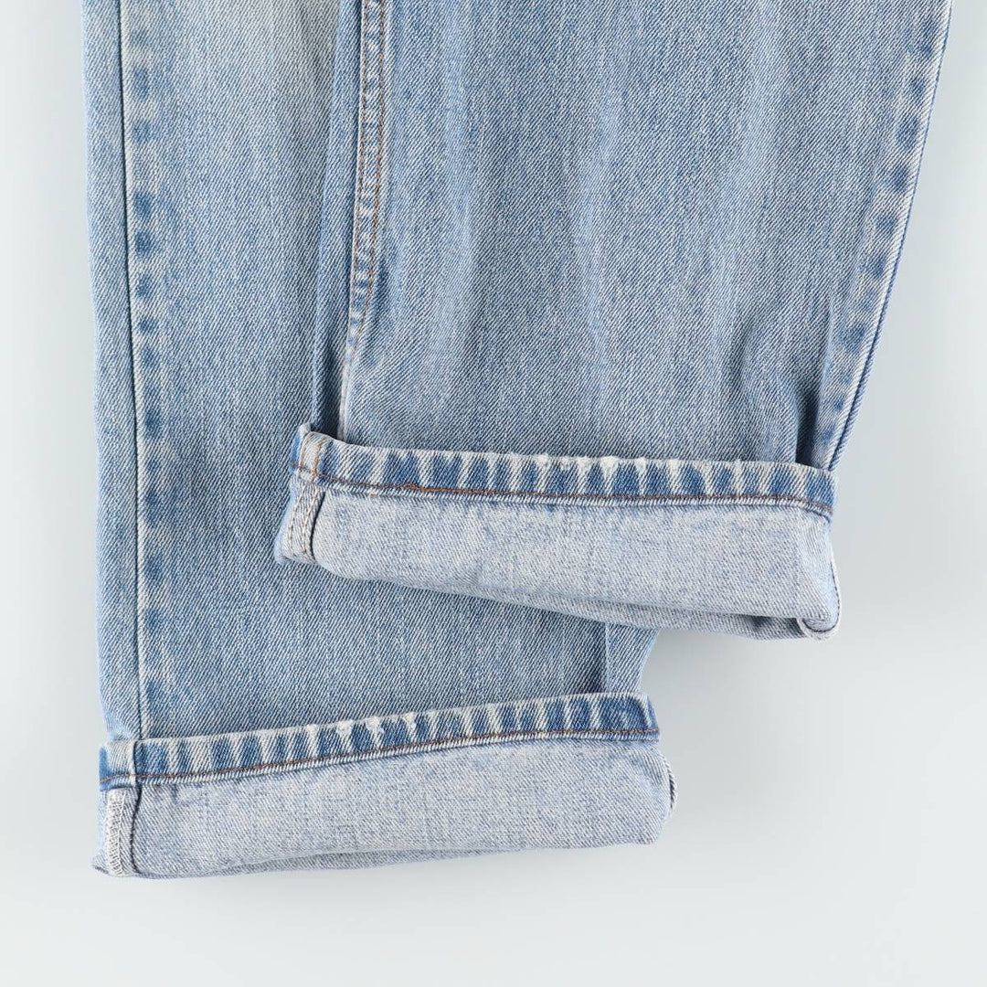 00'S Levi's 505 REGULAR FIT tapered denim pants for men, size w36 cotton Blue type light blue Vintage Second Hand
