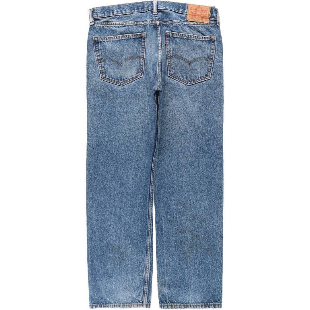 Levi's 505 tapered denim pants for men, size w36 cotton Blue type light blue Vintage Second Hand