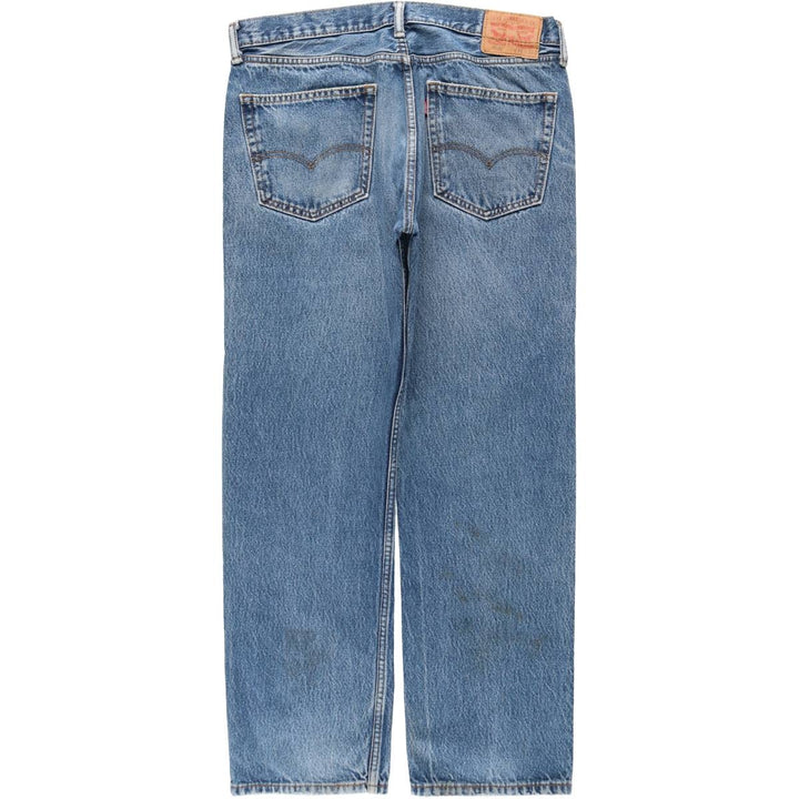 Levi's 505 tapered denim pants for men, size w36 cotton Blue type light blue Vintage Second Hand