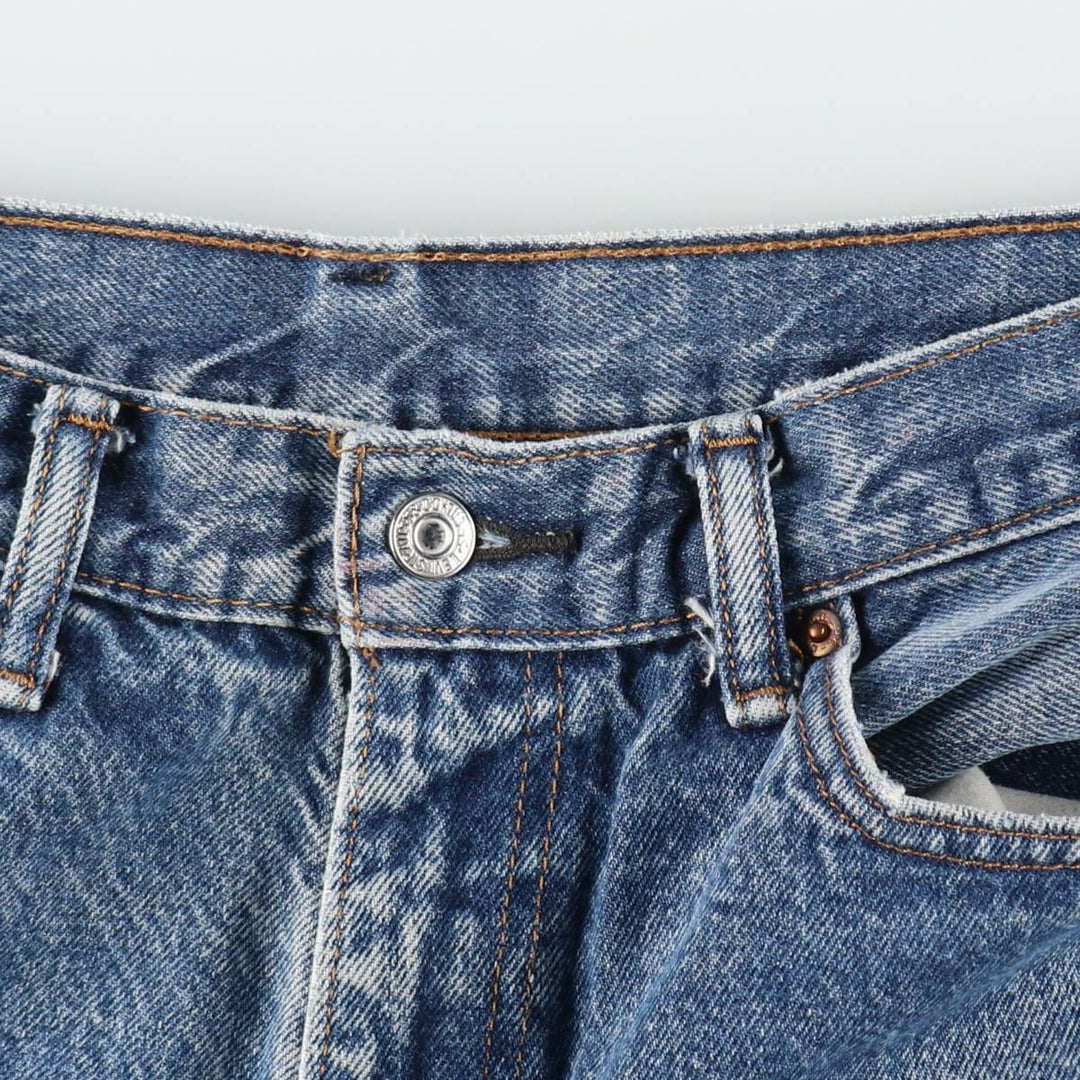 Levi's 505 tapered denim pants for men, size w36 cotton Blue type light blue Vintage Second Hand