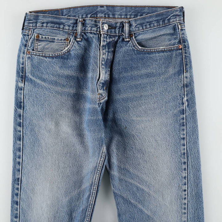 Levi's 505 tapered denim pants for men, size w36 cotton Blue type light blue Vintage Second Hand
