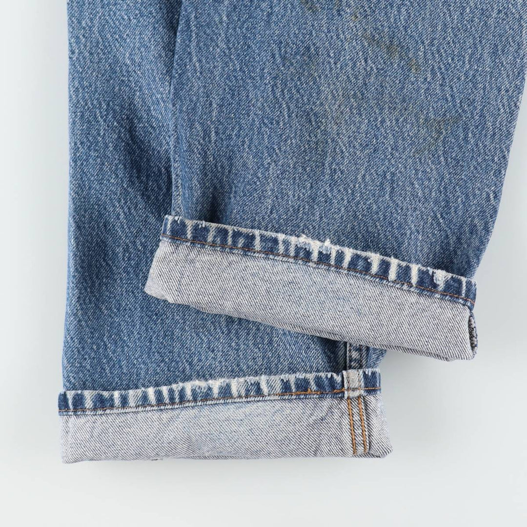 Levi's 505 tapered denim pants for men, size w36 cotton Blue type light blue Vintage Second Hand