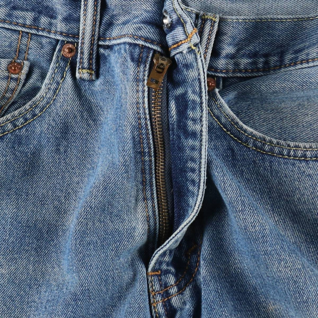 Levi's 505 tapered denim pants for men, equivalent to w35 unclear blue type Vintage Second Hand