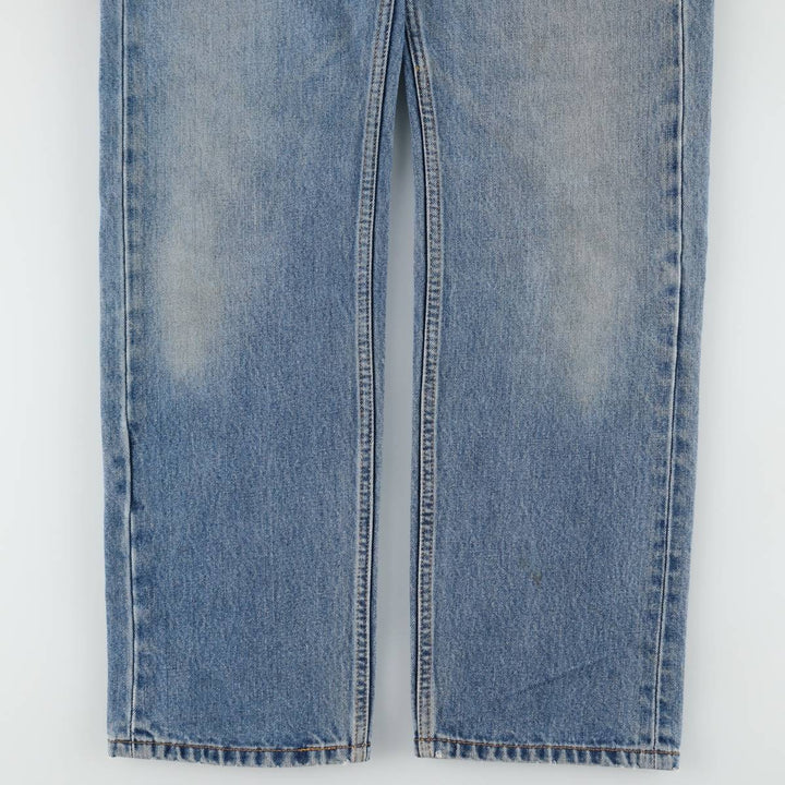 Levi's 505 tapered denim pants for men, equivalent to w35 unclear blue type Vintage Second Hand