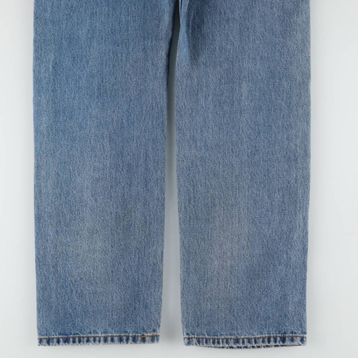 Levi's 505 tapered denim pants for men, equivalent to w35 unclear blue type Vintage Second Hand