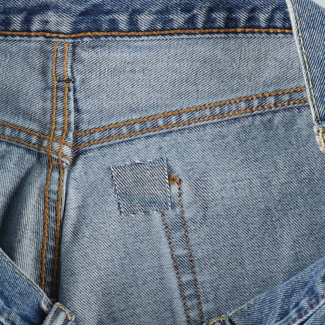 Levi's 505 tapered denim pants for men, equivalent to w35 unclear blue type Vintage Second Hand