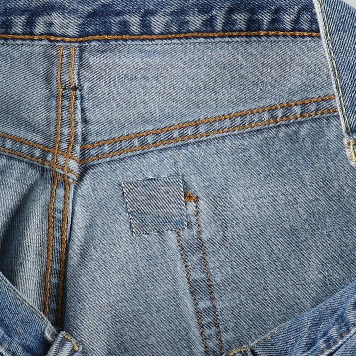 Levi's 505 tapered denim pants for men, equivalent to w35 unclear blue type Vintage Second Hand