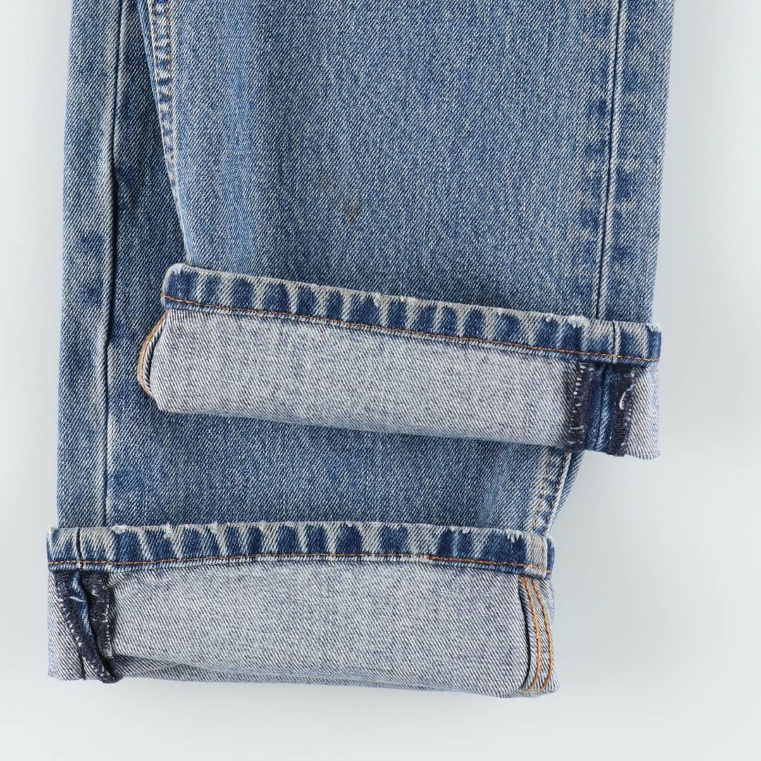 Levi's 505 tapered denim pants for men, equivalent to w35 unclear blue type Vintage Second Hand