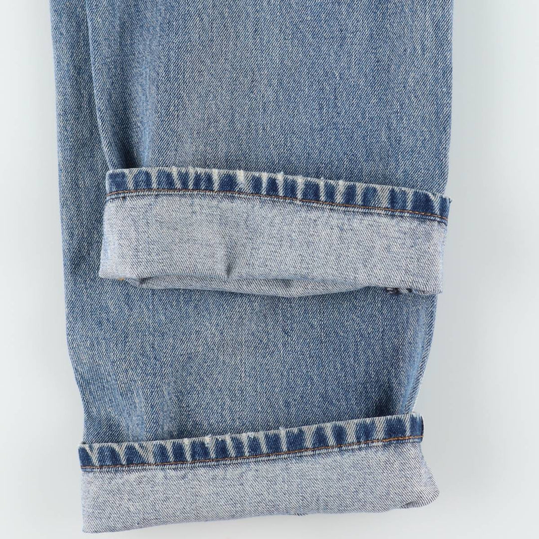 Levi's 505 tapered denim pants for men, equivalent to w35 unclear blue type Vintage Second Hand